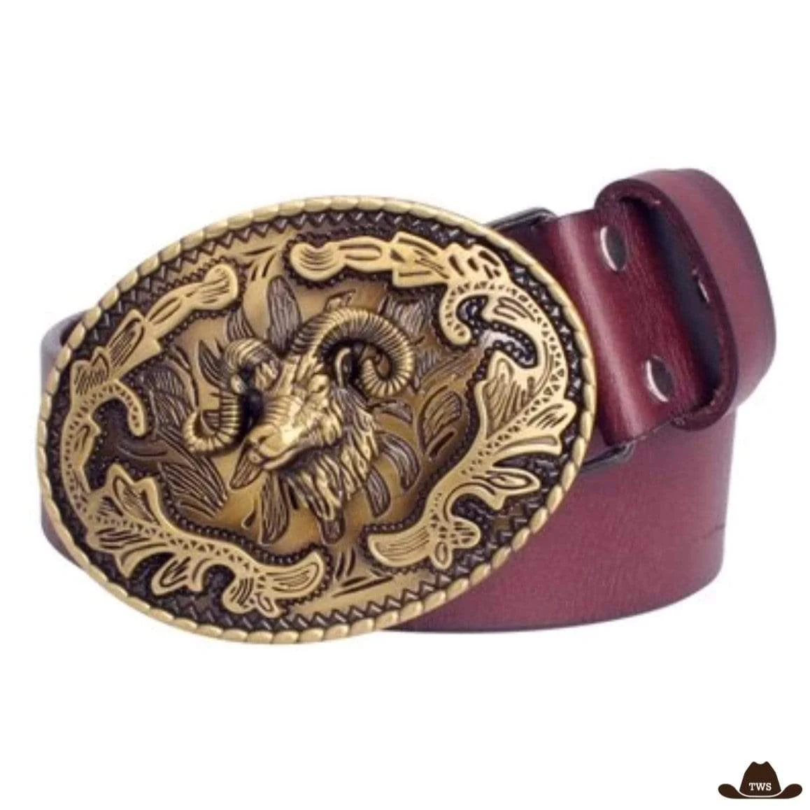 Ceinture en Cuir Motif Western – Image 4