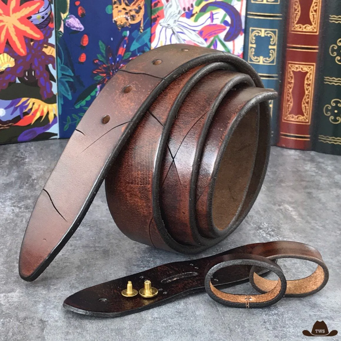 Ceinture En Cuir Country Pour Boucle Amovible – Image 3