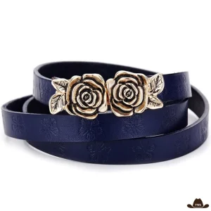 Ceinture Femme Cowboy Deux Boucles