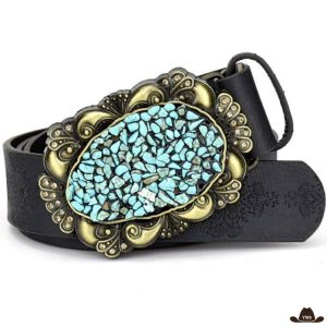 Ceinture Western Femme Pierre Bleue
