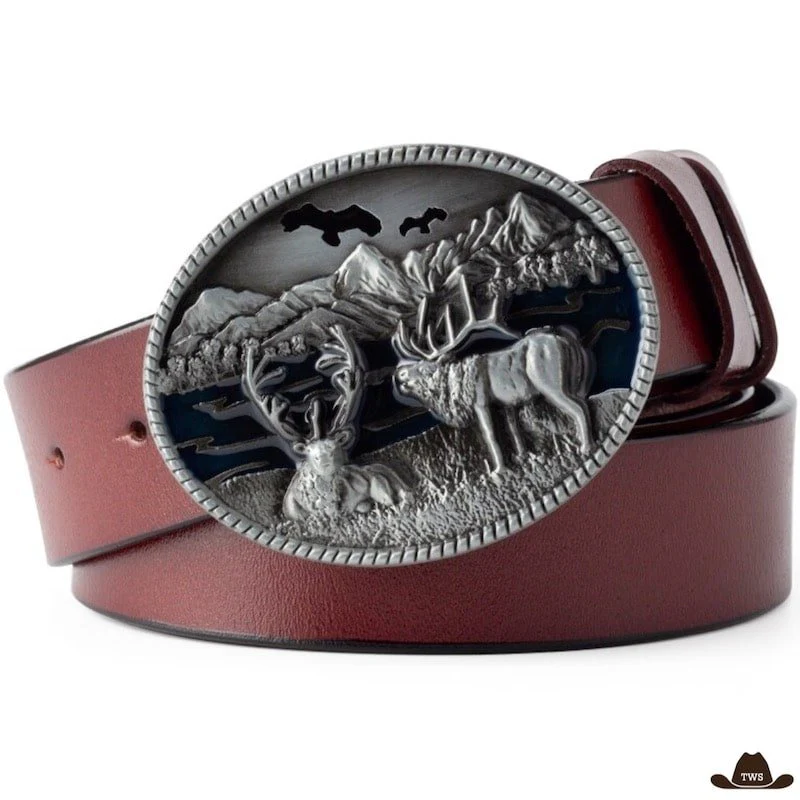Ceinture Western Rouge – Image 4