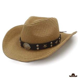 Chapeau de Cowboy Authentique en Paille