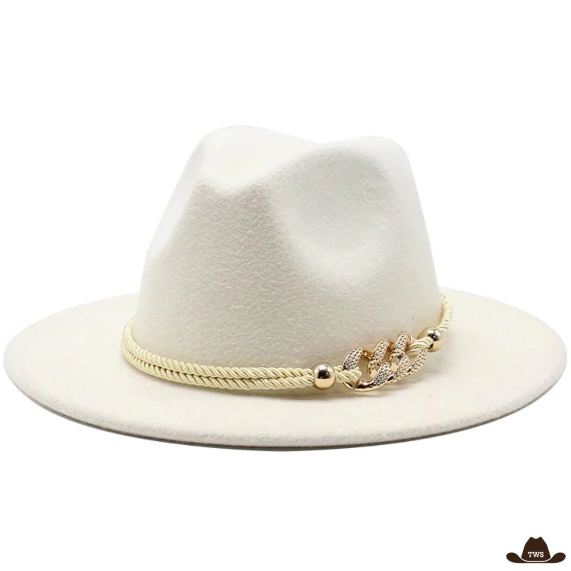 Chapeau de Cowboy Femme Blanc – Image 2