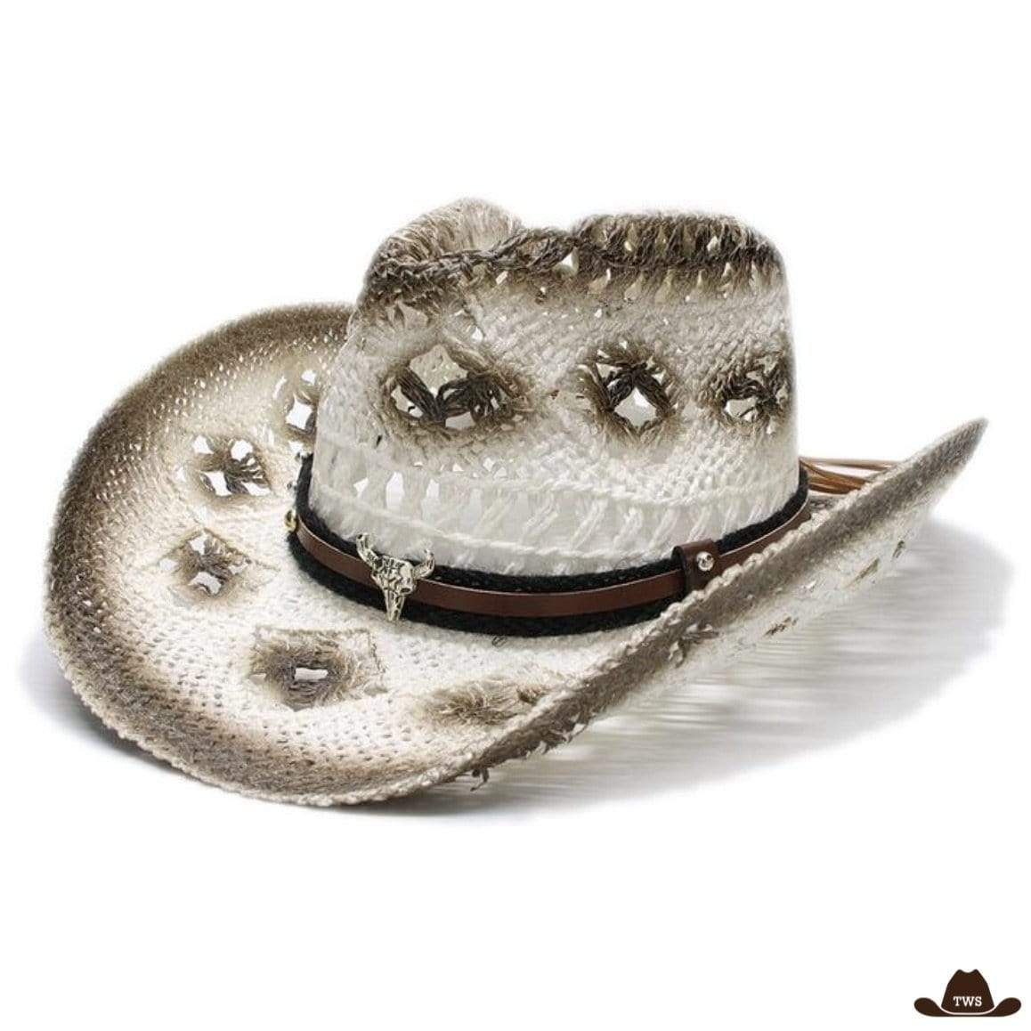 Chapeau de Cowboy Paille Femme – Image 2