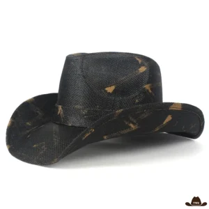 Chapeau de Cowboy Paille Noir