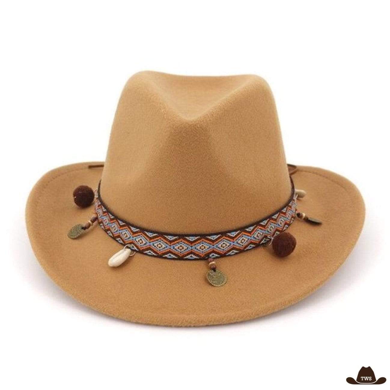 Chapeau de Western Marron Indian – Image 7