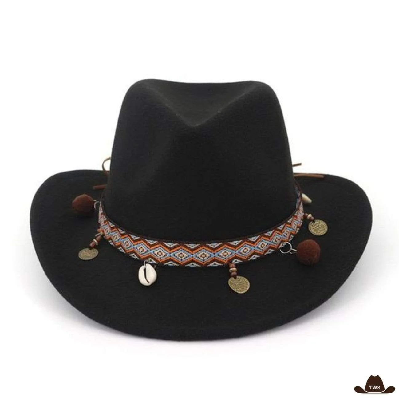 Chapeau de Western Marron Indian – Image 5