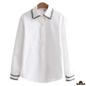 Chemise Blanche Femme Western