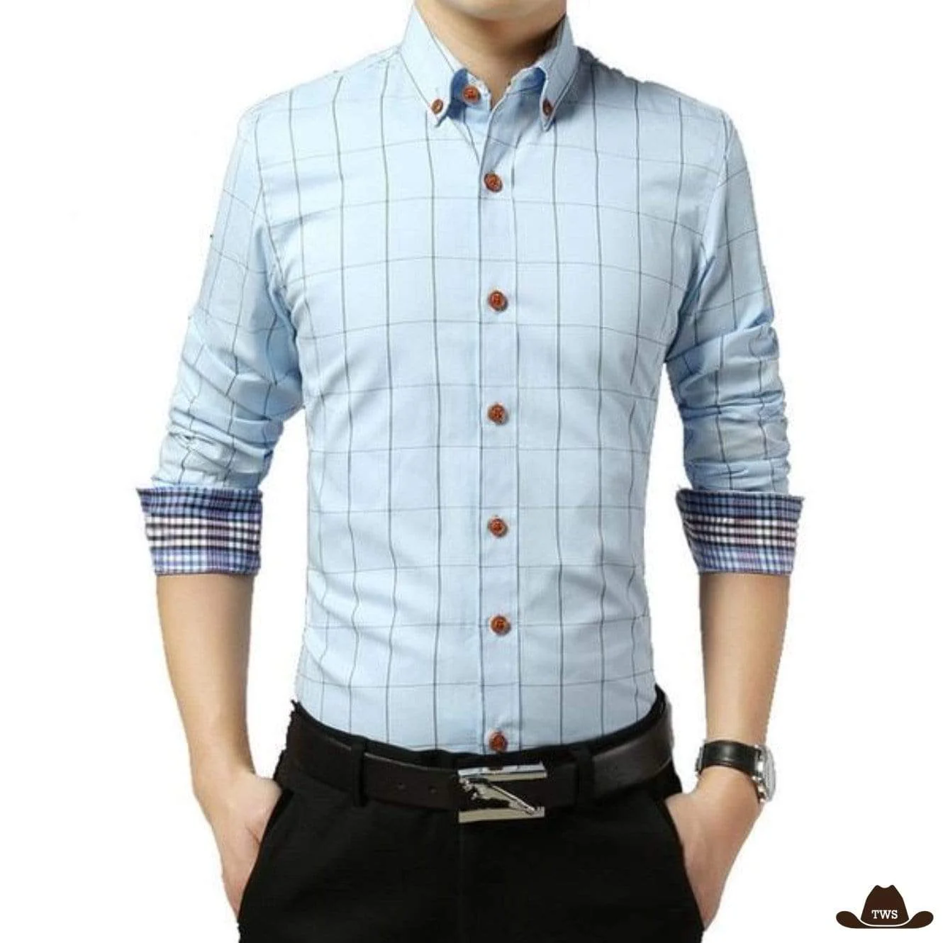 Chemise de Western à Manche Longue