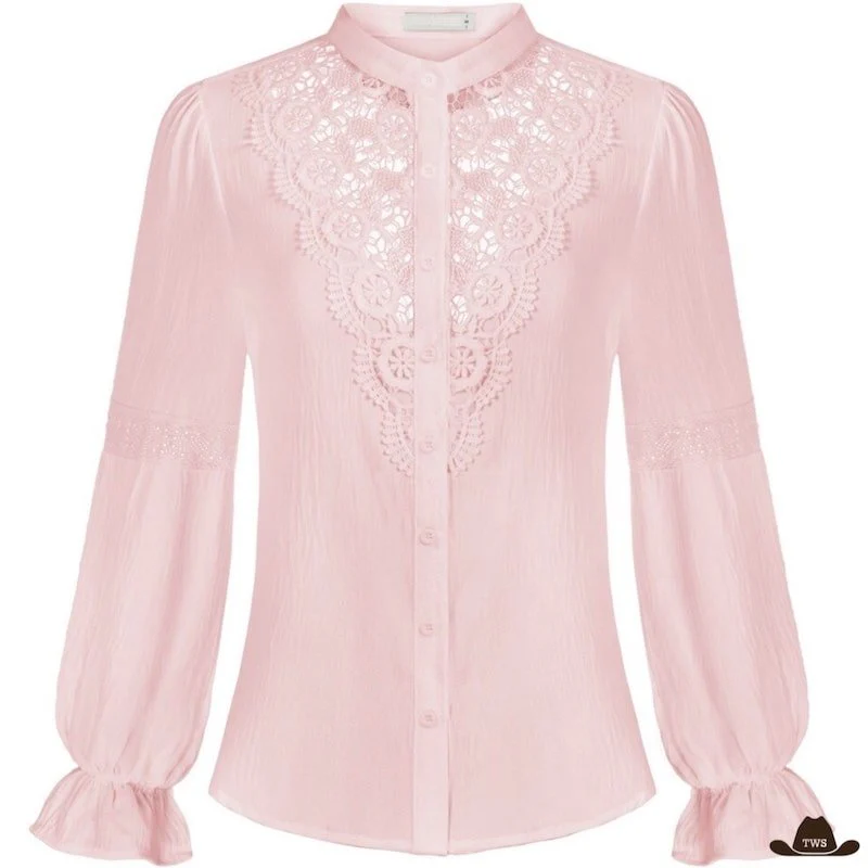 Chemise Femme Sans Col Style Cowboy – Image 3