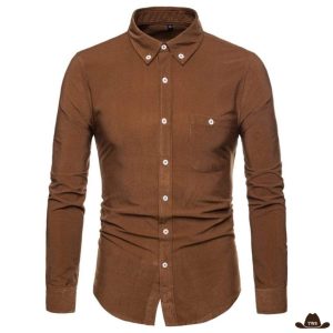 Chemise Western Velours Homme