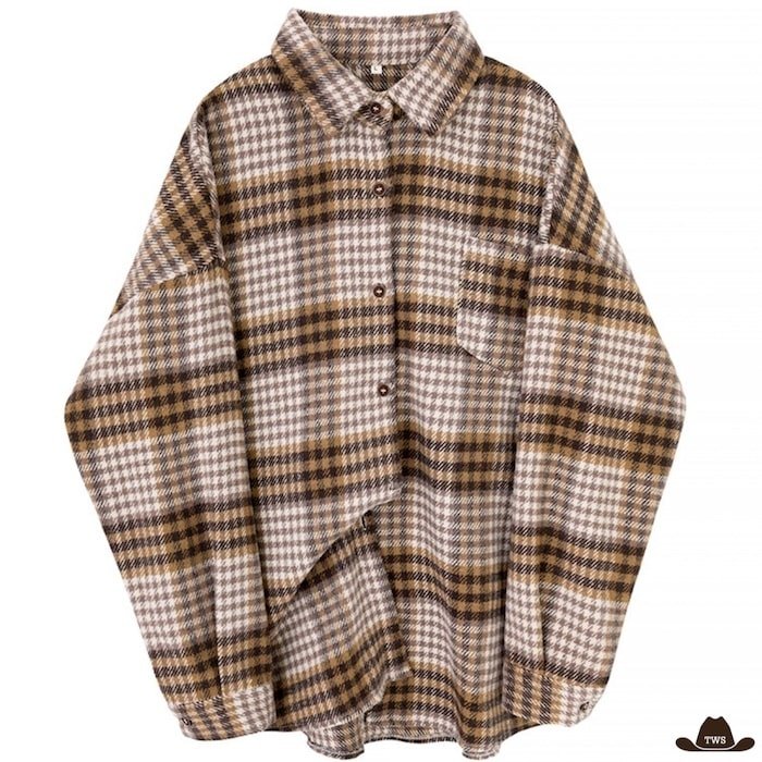 Chemise Western Femme Carreaux Flanelle