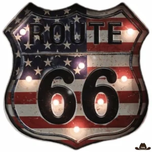 Enseigne Lumineuse Route 66