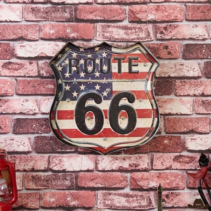 Enseigne Lumineuse Route 66 – Image 6