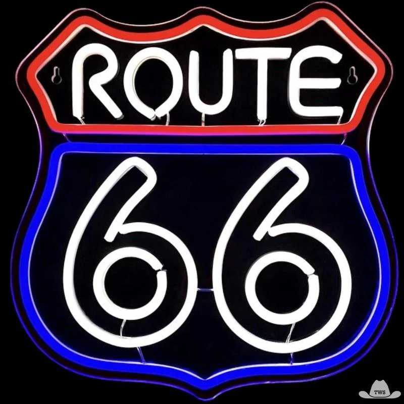 Enseigne Lumineuse Route 66 – Image 4