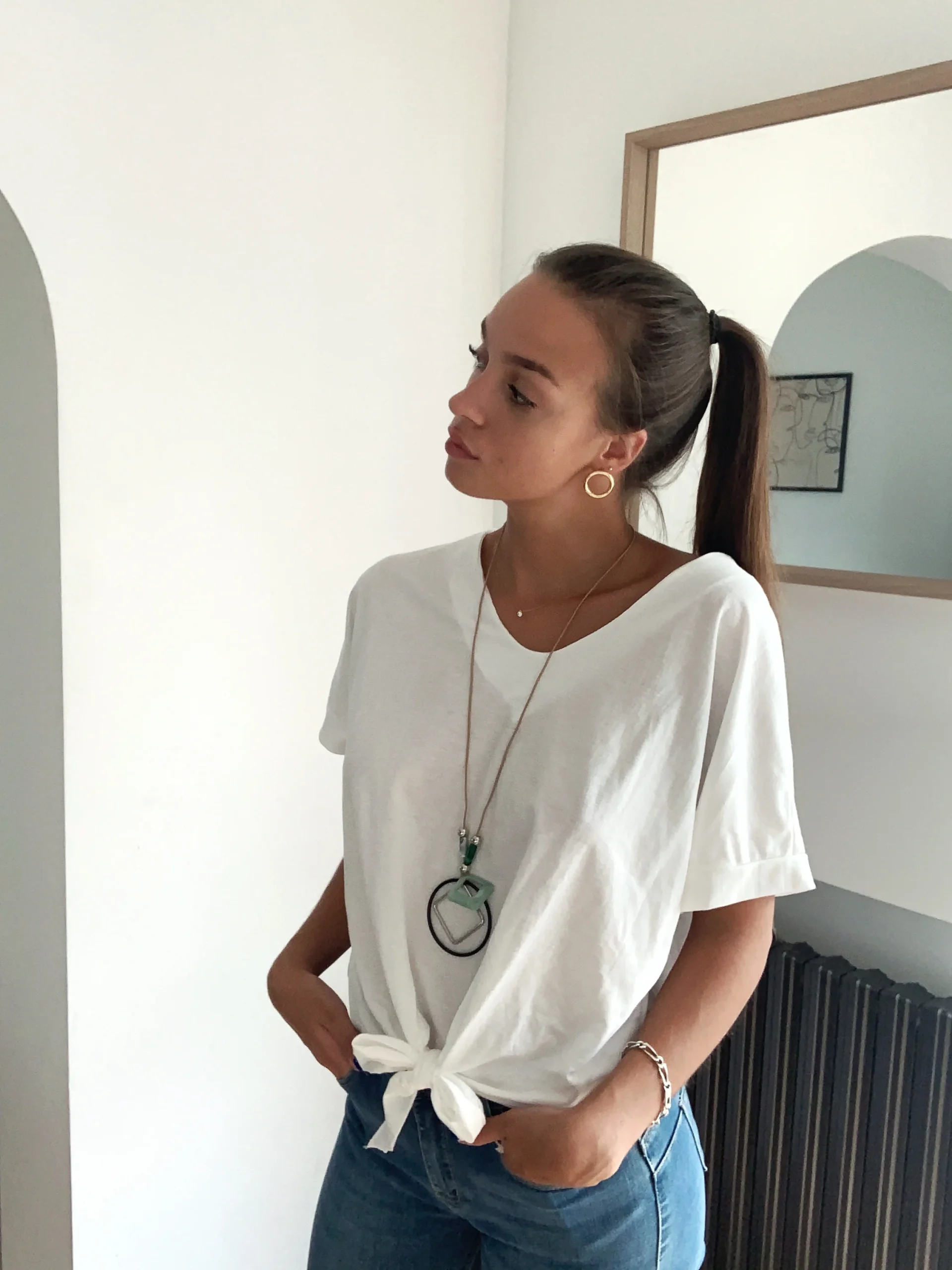 Top à nouer avec collier – Image 4