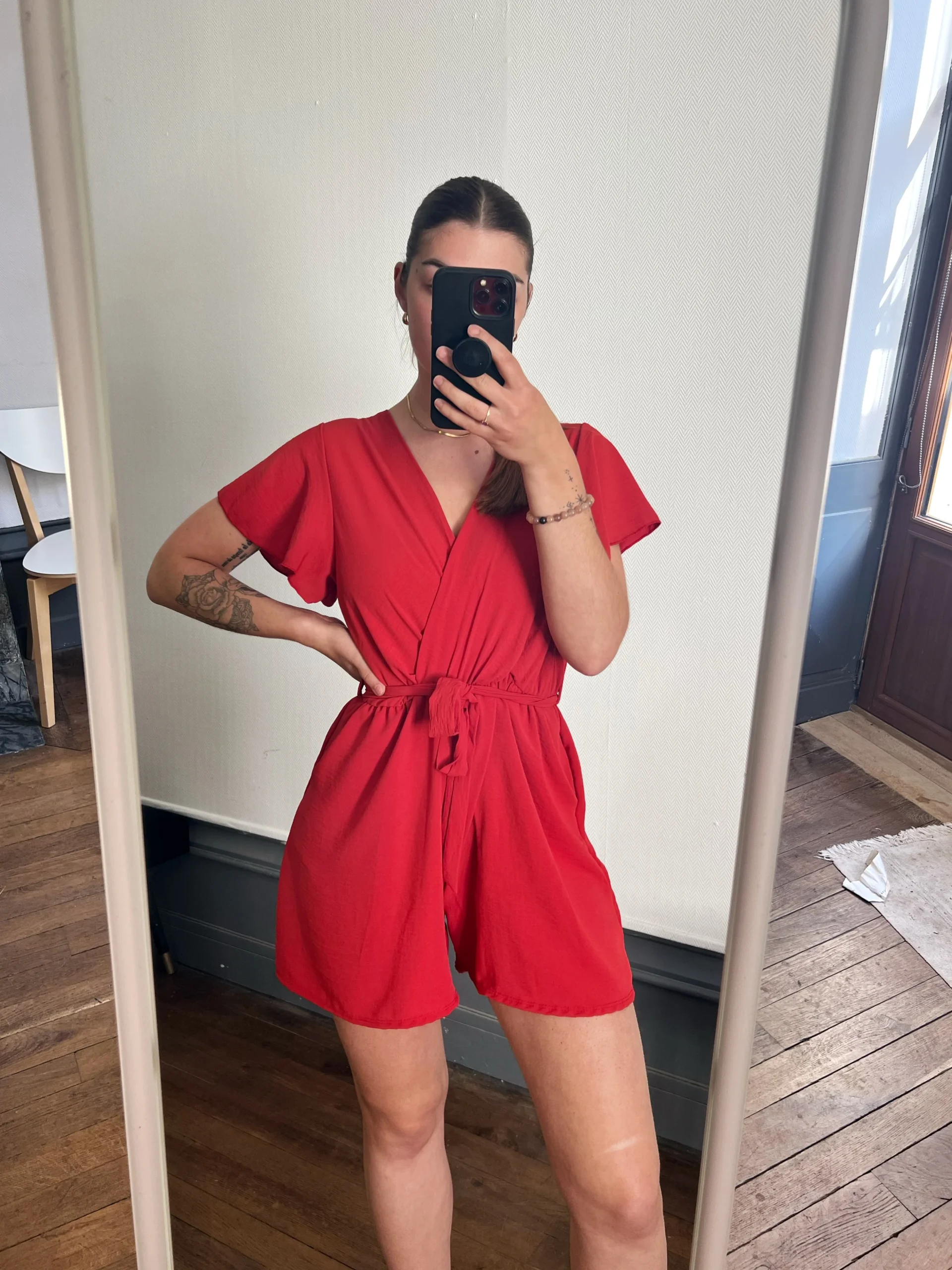 Combishort unie avec poches – Image 3