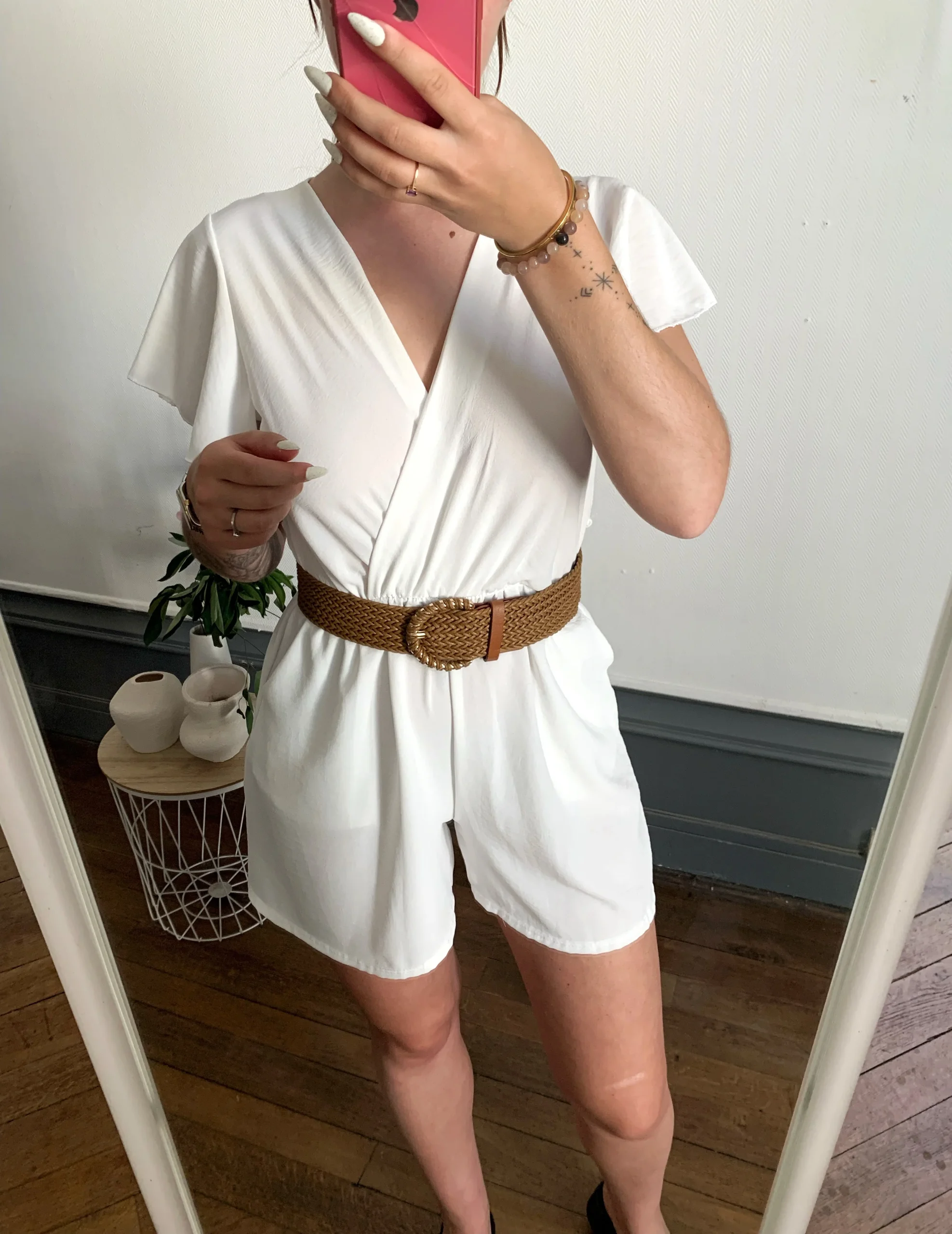 Combishort unie avec poches – Image 2