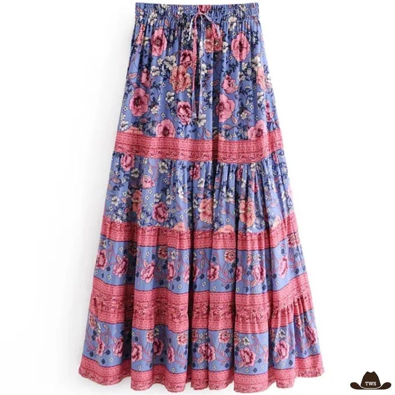 Jupe Country Western à Fleurs – Image 3