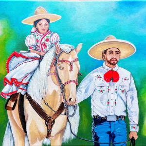 Peinture Western "Charra Mexicana"