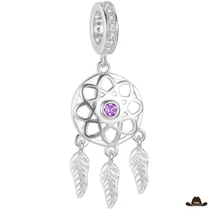 Pendentif Attrape-Rêves Perles (Argent)