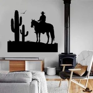 Poster Mural Far West Cowboy