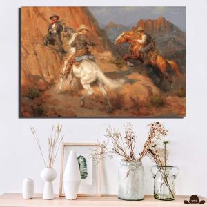 Tableau Peinture Canyon Western