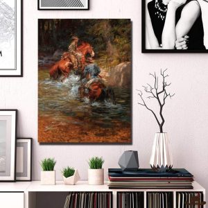 Tableau Peinture Paysage Western