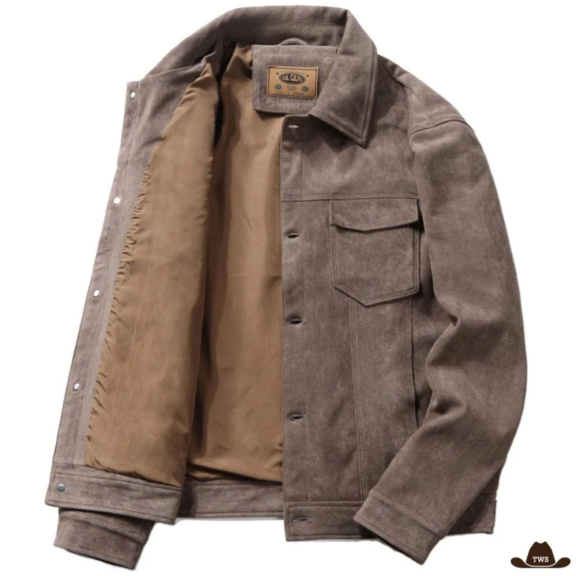 Veste de Cowboy Marron Homme – Image 2
