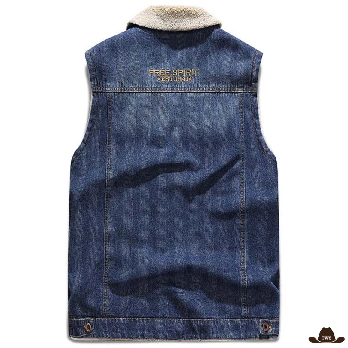 Veste Western Sans Manche Homme – Image 4